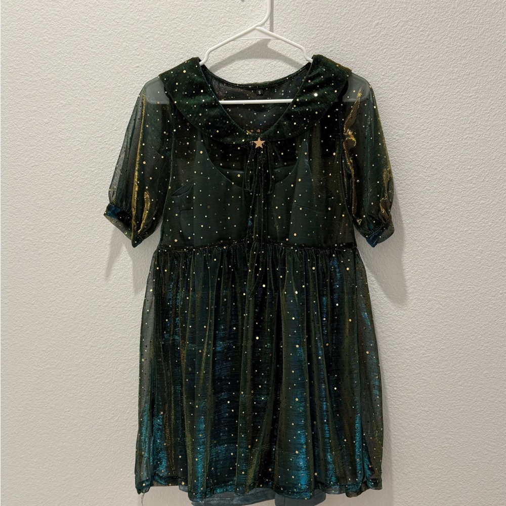 Green Starry Dress